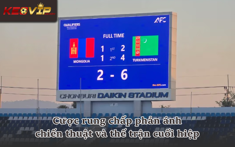 Kèo rung chấp biến động theo lối chơi hai đội