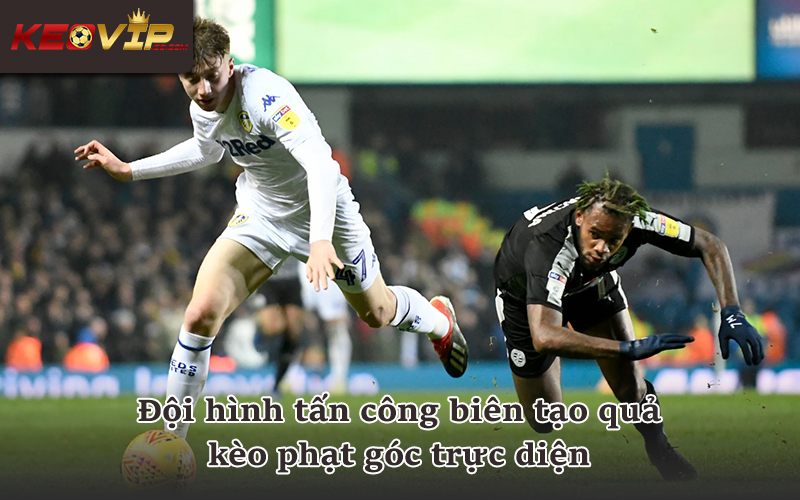 Tình huống tấn công biên dẫn đến kèo phạt góc bóng đá